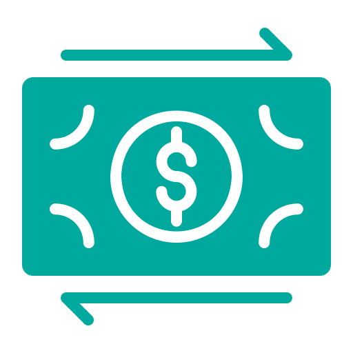 transakcja pieniężna Generic color fill ikona