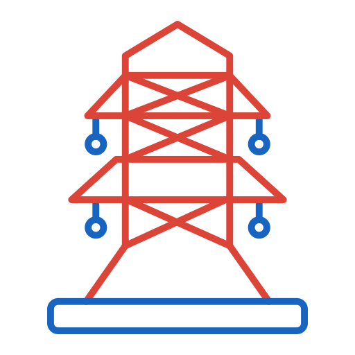 Electric Tower Generic color outline icon