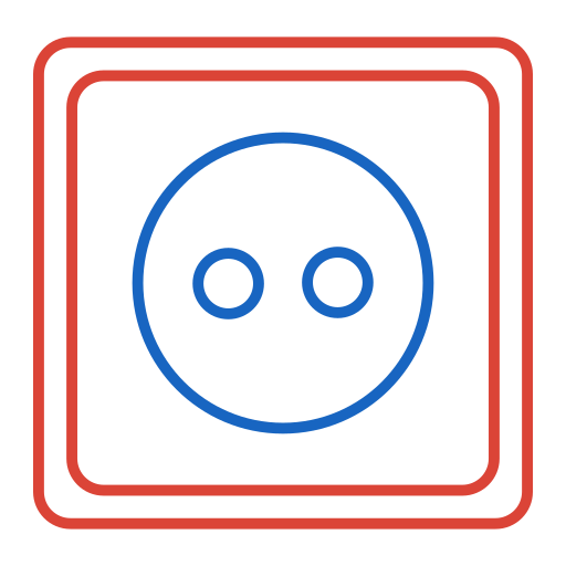 Socket Generic color outline icon