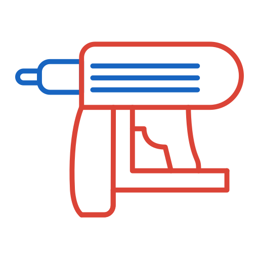 pistola de clavos Generic color outline icono