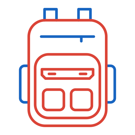 Backpack Generic color outline icon