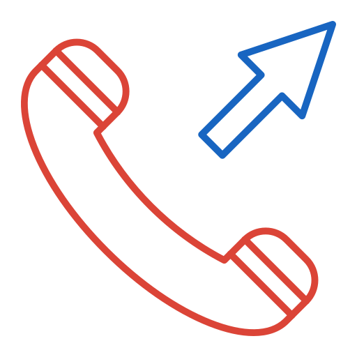 Outgoing call Generic color outline icon