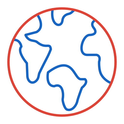 地球 Generic color outline icon