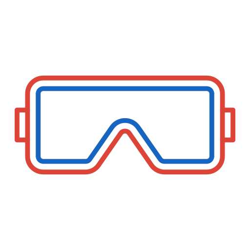 очки для плавания Generic color outline иконка