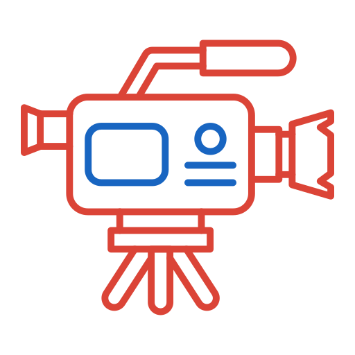 비디오 카메라 Generic color outline icon