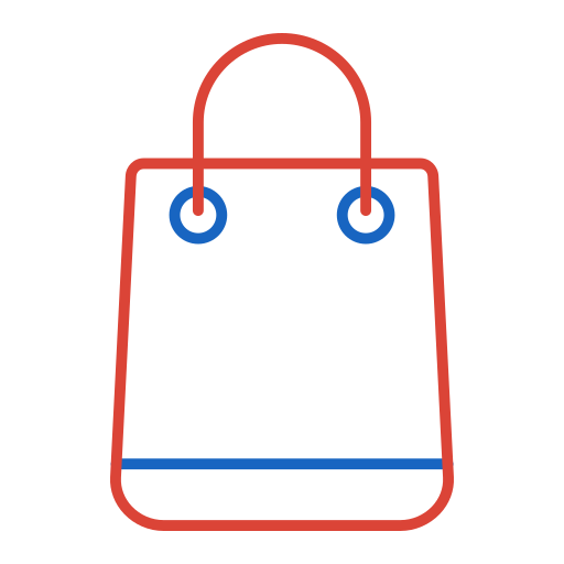 bolsa de la compra Generic color outline icono