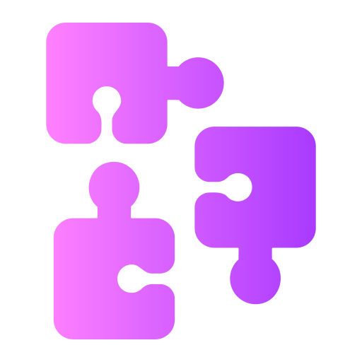 puzzle Generic gradient fill ikona