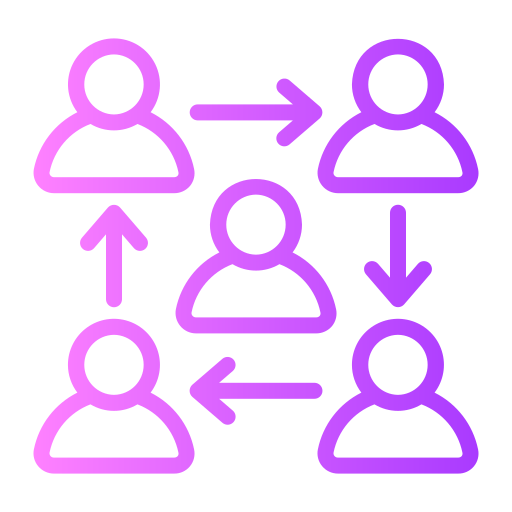 Teamwork Generic gradient outline icon