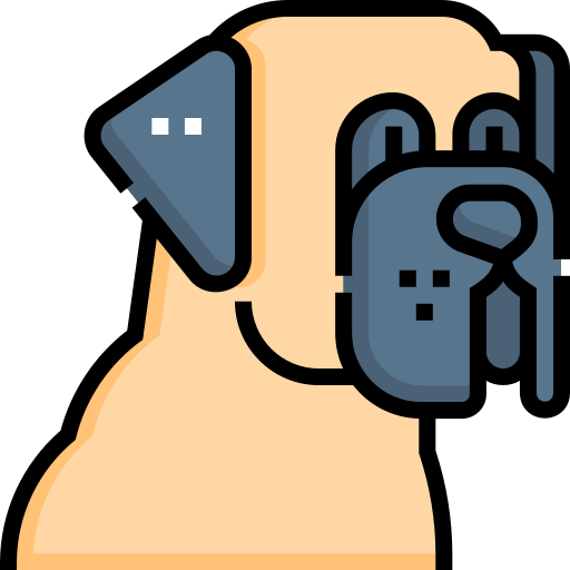 mastif angielski Detailed Straight Lineal color ikona