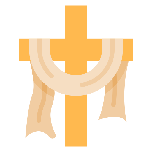 christelijk kruis Generic color fill icoon