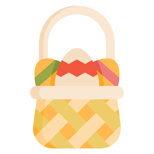 canasta de huevos Generic color fill icono