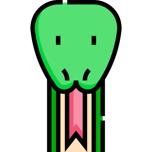 Snake Detailed Straight Lineal color icon