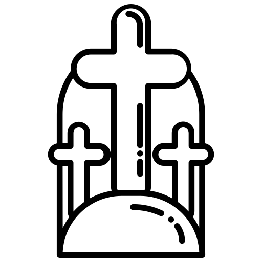 十字架 Generic black outline icon