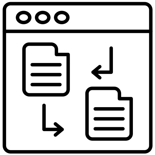 Data transfer Generic black outline icon