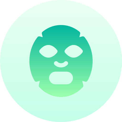 Face mask Basic Gradient Circular icon