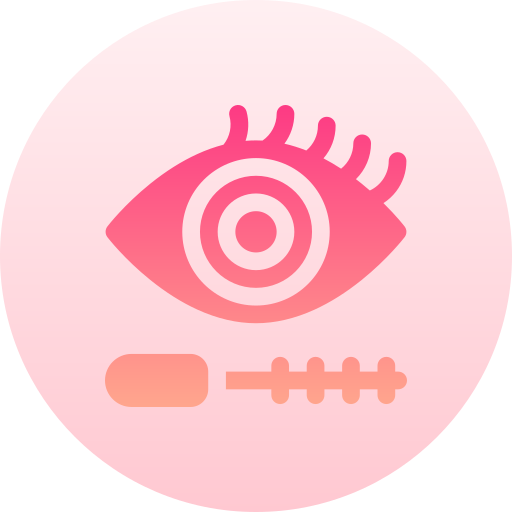 Eyelashes Basic Gradient Circular icon