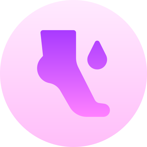Foot Basic Gradient Circular icon