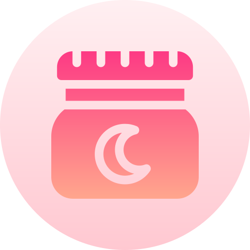 나이트 크림 Basic Gradient Circular icon