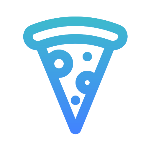 pizza Generic gradient outline icono
