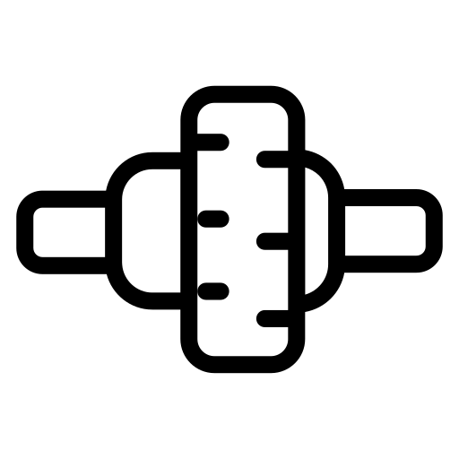 Differential Generic black outline icon