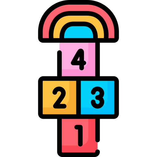 Hopscotch Special Lineal color icon