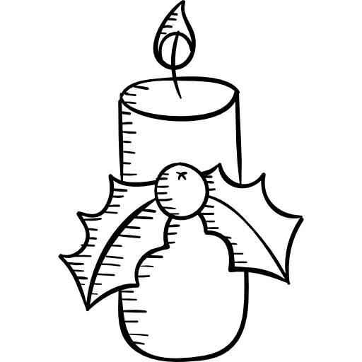 candela Hand Drawn Black icona