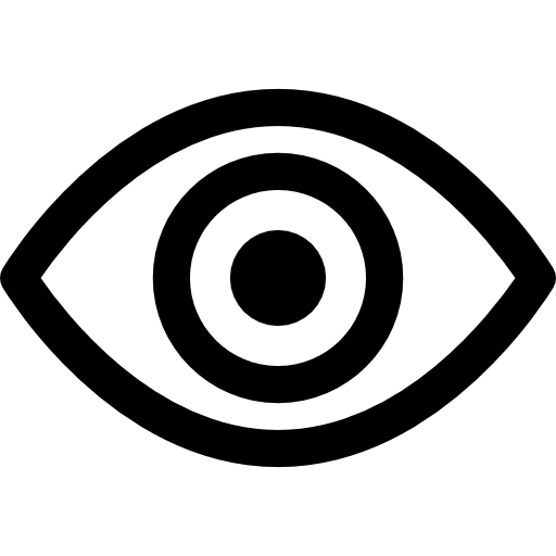 ojo Basic Rounded Lineal icono