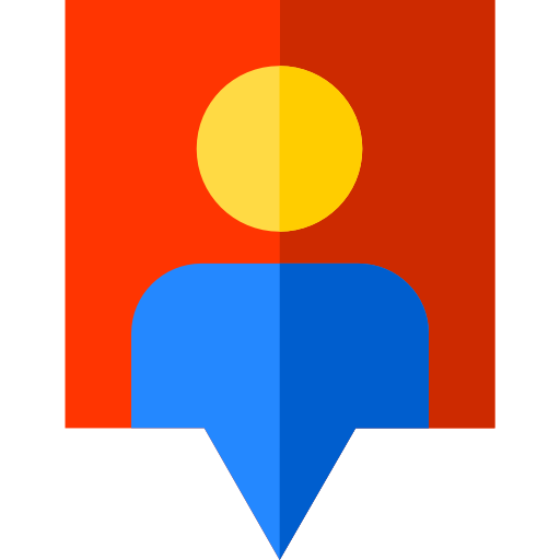 Locator Basic Straight Flat icon