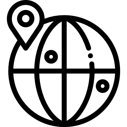 kula ziemska Detailed Rounded Lineal ikona