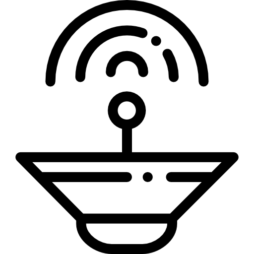 satelliet schotel Detailed Rounded Lineal icoon