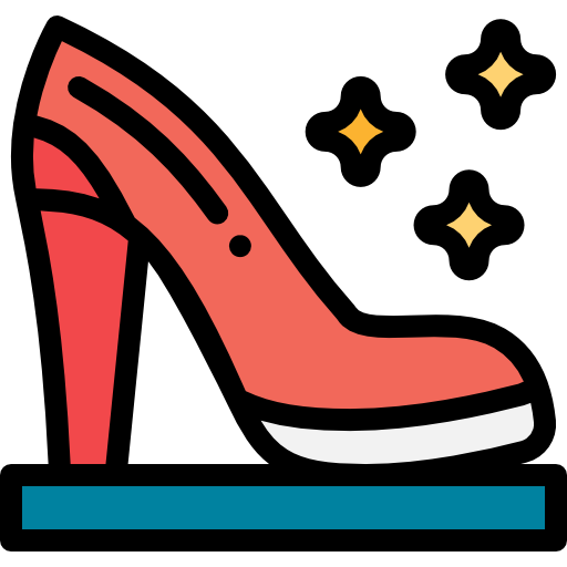 Heel Detailed Rounded Lineal color icon