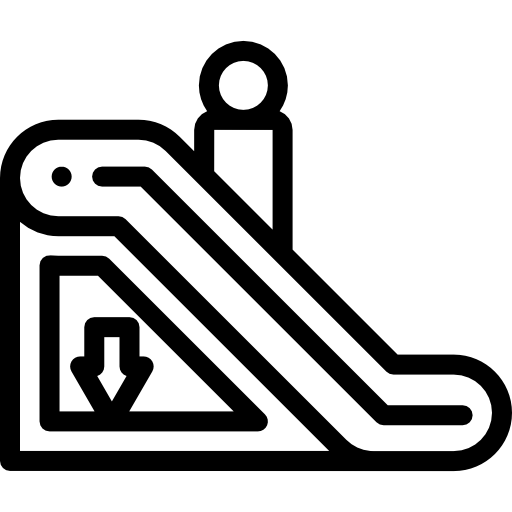 에스컬레이터 Detailed Rounded Lineal icon