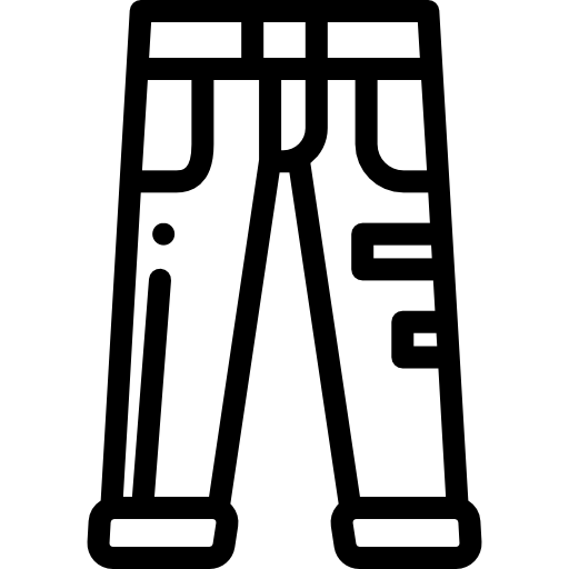 청바지 Detailed Rounded Lineal icon