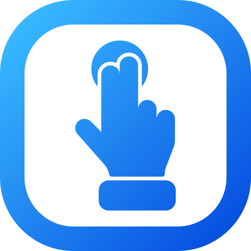 Touch and Hold Generic gradient fill icon