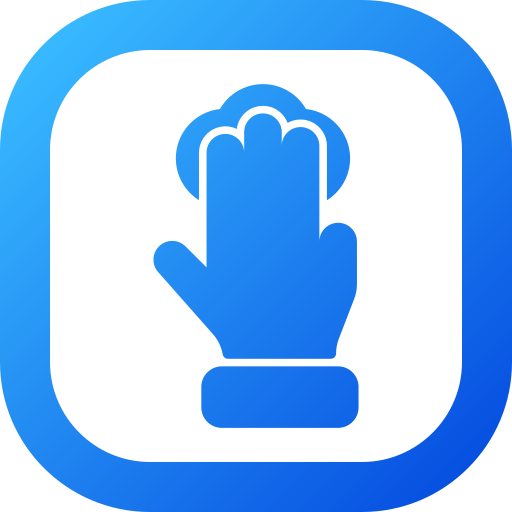 Touch and Hold Generic gradient fill icon