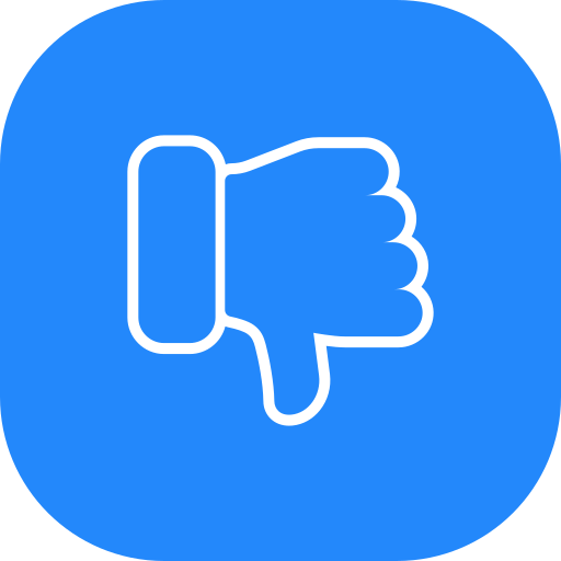 Thumbs down  Generic color fill icon