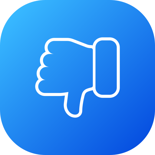 Thumbs down  Generic gradient fill icon