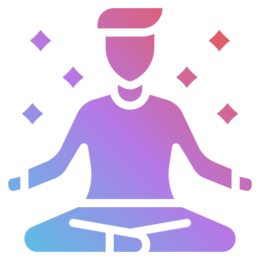 Медитация Generic gradient fill иконка