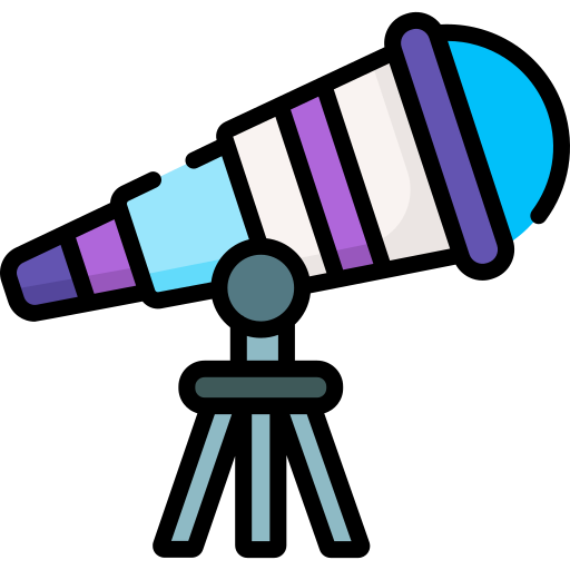 telescopio Special Lineal color icono
