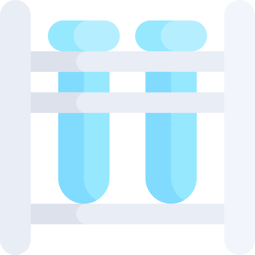 Test tubes Kawaii Flat icon