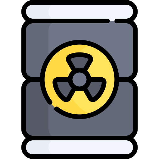 radioactivo Kawaii Lineal color icono