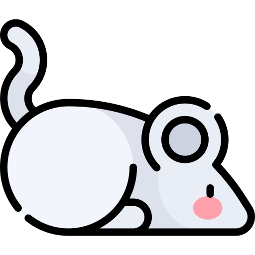 Mouse Kawaii Lineal color icon