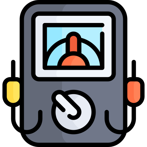 Voltmeter Kawaii Lineal color icon