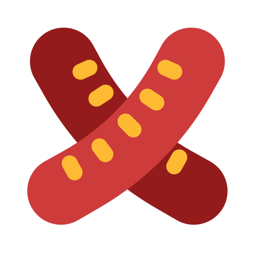 Sausages Generic color fill icon