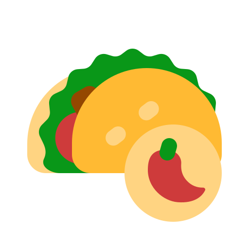 Tacos Generic color fill icon