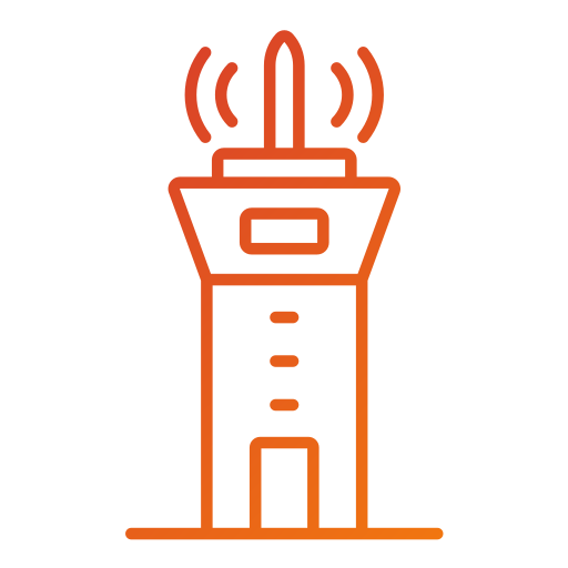 torre di controllo Generic gradient outline icona