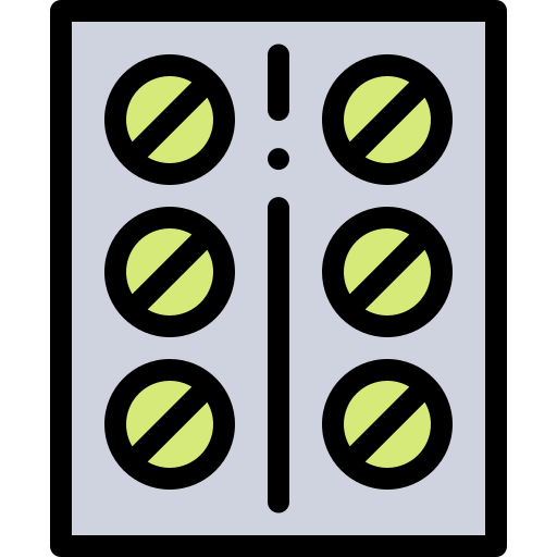 medizin Detailed Rounded Lineal color icon