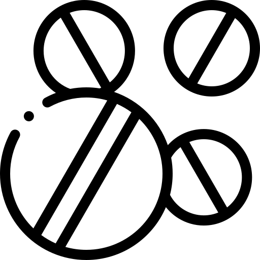 comprimés Detailed Rounded Lineal Icône