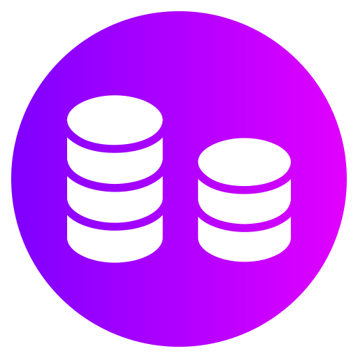 databank Generic gradient fill icoon