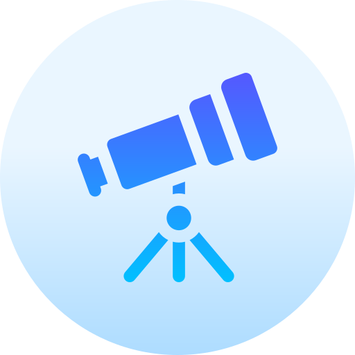 telescoop Basic Gradient Circular icoon